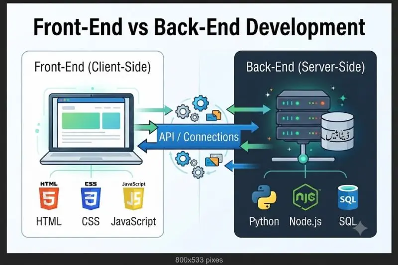 why is front-end vs back-end development important